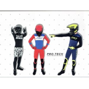 画像: RX2.0 RACE JACKET＆RACEJOHNレッドホワイトブルー